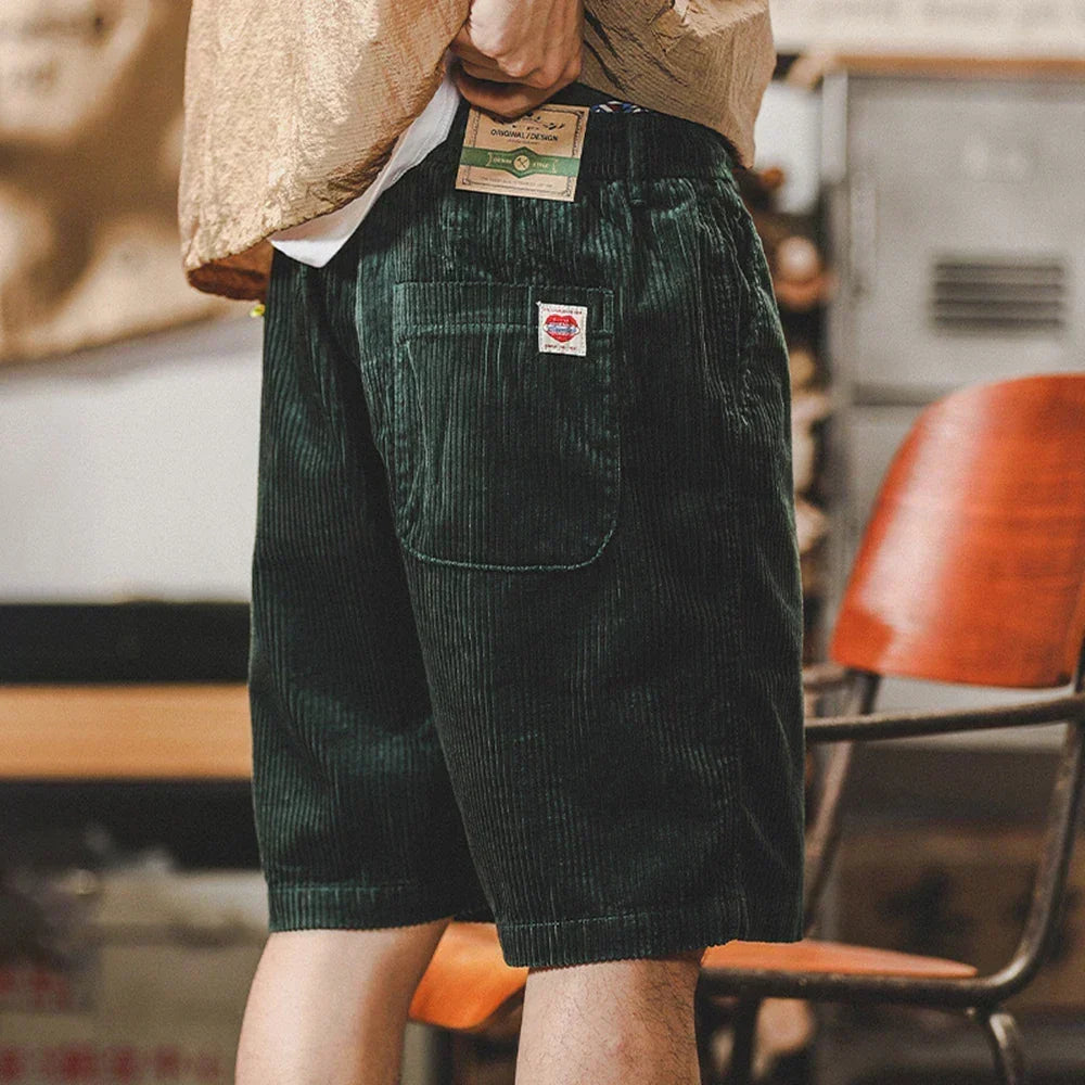 Elias Elastic Waist Drawstring Casual Shorts