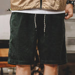 Elias Elastic Waist Drawstring Casual Shorts
