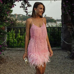 Sequined Evening Mini Dress