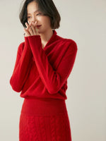 Laura Elegant Wrap-Front Sweater