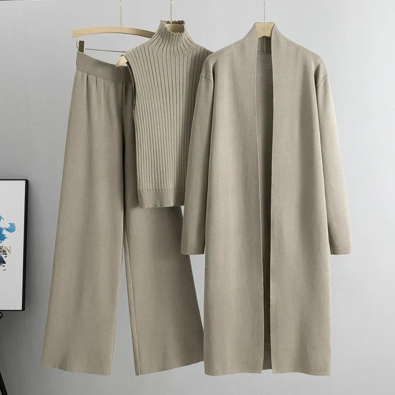 Felicia Three-Piece Relaxed Fit Trouser Set