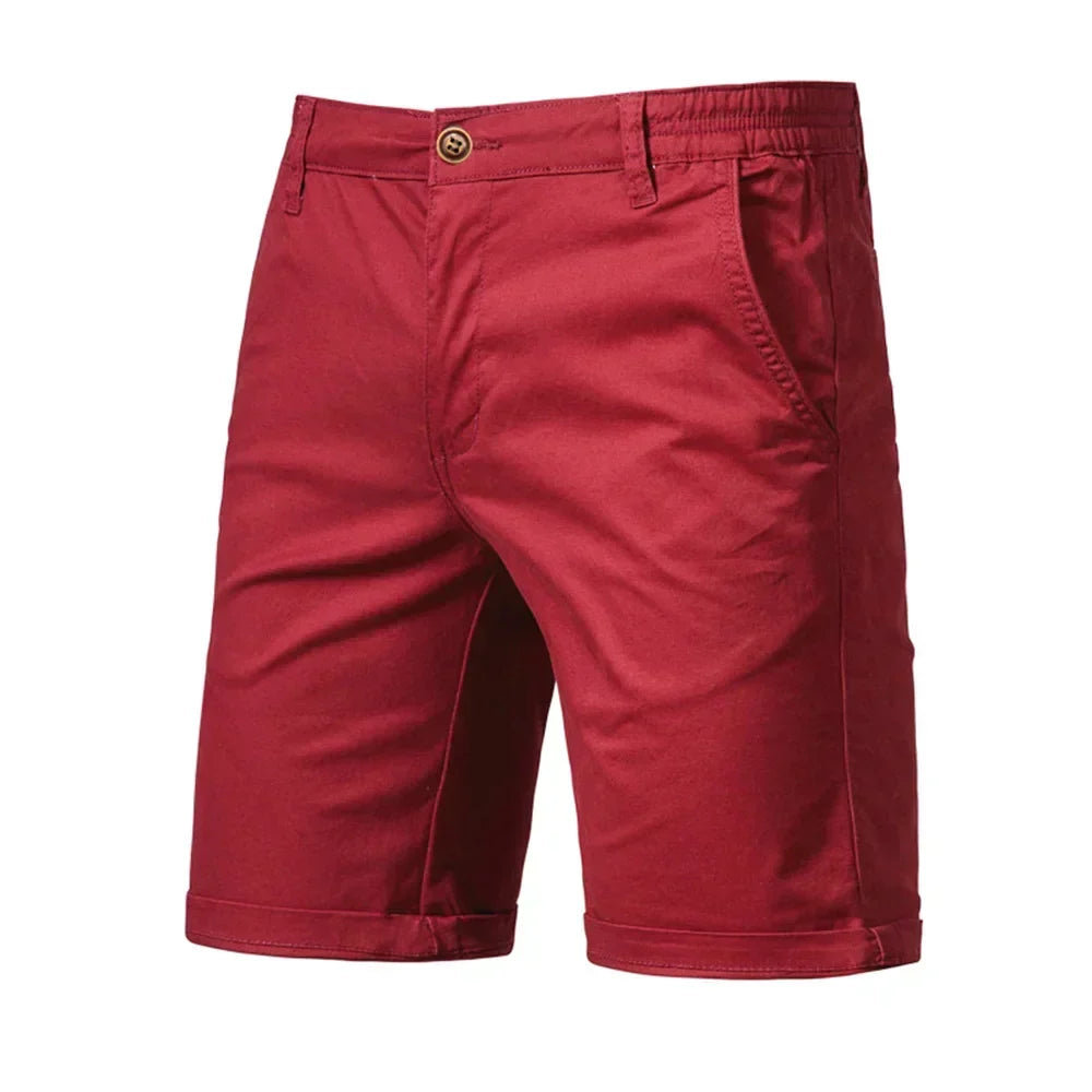 Emil Casual Button-Front Chino Shorts