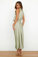 Doris Chic Halter Evening Dress