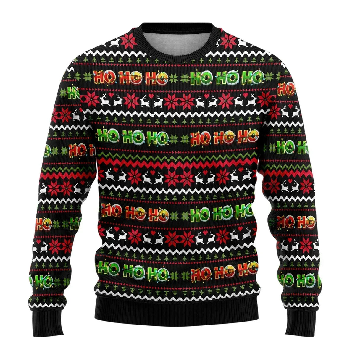 Benjamin Snowman Print Christmas Sweater