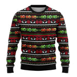 Benjamin Snowman Print Christmas Sweater
