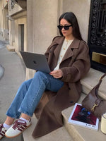 Sabine Long Wool Winter Trench Coat