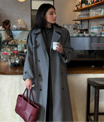 Sabine Long Wool Winter Trench Coat