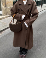 Sabine Long Wool Winter Trench Coat