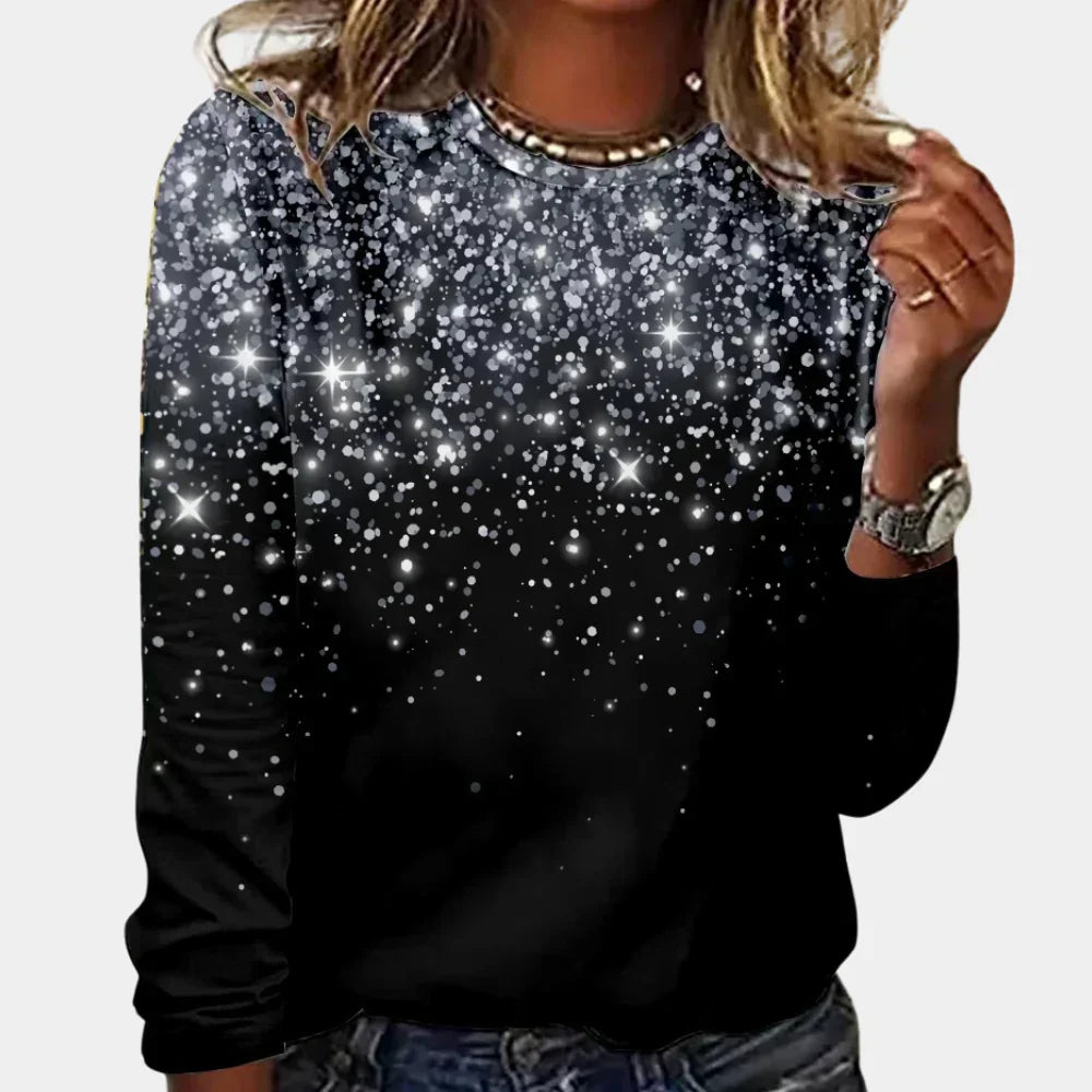 Jana Sparkle Star Christmas Sweater