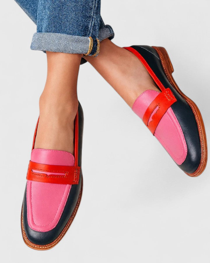 Melanie Round-Toe Classic Loafers