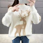 Doris Knit Reindeer Christmas Sweater
