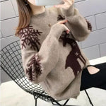 Doris Knit Reindeer Christmas Sweater