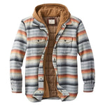 Simon Hooded Patchwork Flannel Jacket