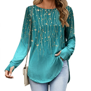 Leonie Mandala Print Tunic with 3/4 Sleeves
