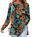 Leonie Mandala Print Tunic with 3/4 Sleeves