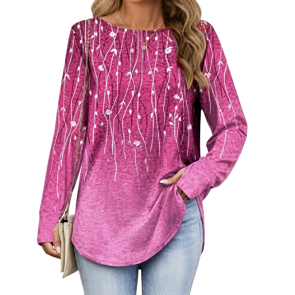 Leonie Mandala Print Tunic with 3/4 Sleeves