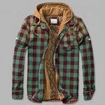Simon Hooded Patchwork Flannel Jacket