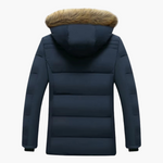 Karl Rugged Hooded Winter Jacket with Faux Fur Lining