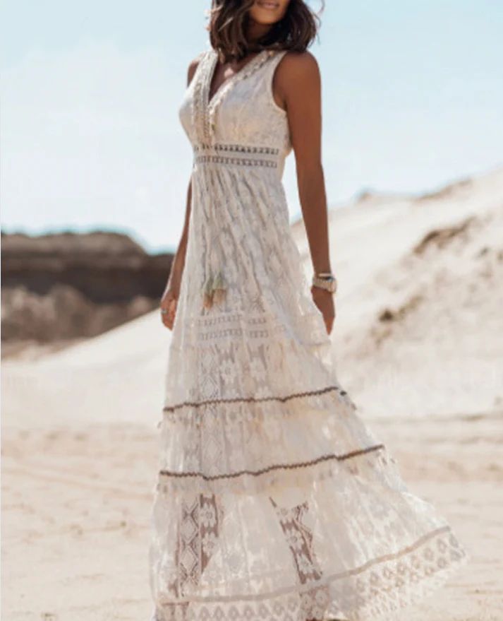 Stefanie Boho Summer Maxi Dress