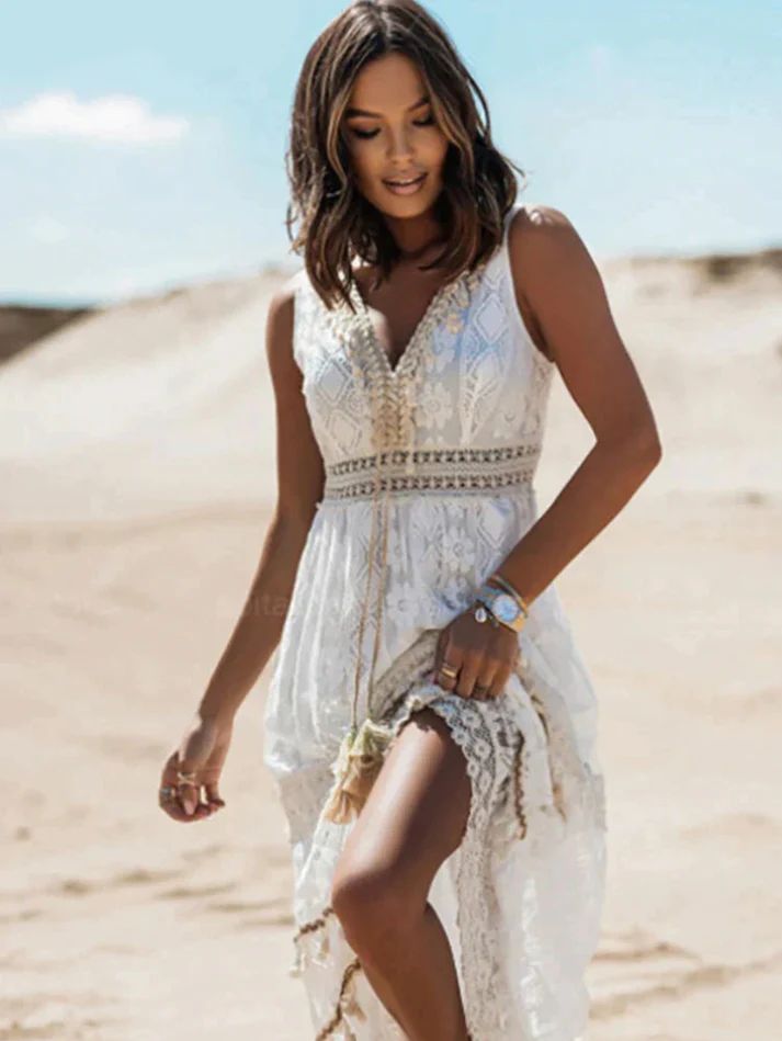 Stefanie Boho Summer Maxi Dress