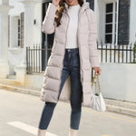 Johanna Hooded Mid-Length Puffer Coat