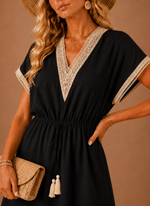 Women’s Crochet Trim Mini Dress – Boho Summer Holiday | Areleon