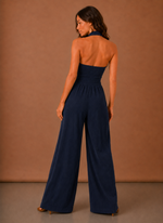 Women’s Halter Wide Leg Jumpsuit – Elegant Summer Occasion | Areleon