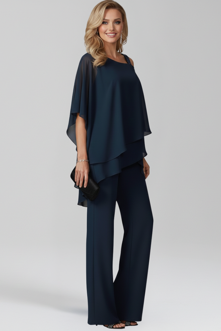 Jana Cold-Shoulder Wide-Leg Jumpsuit