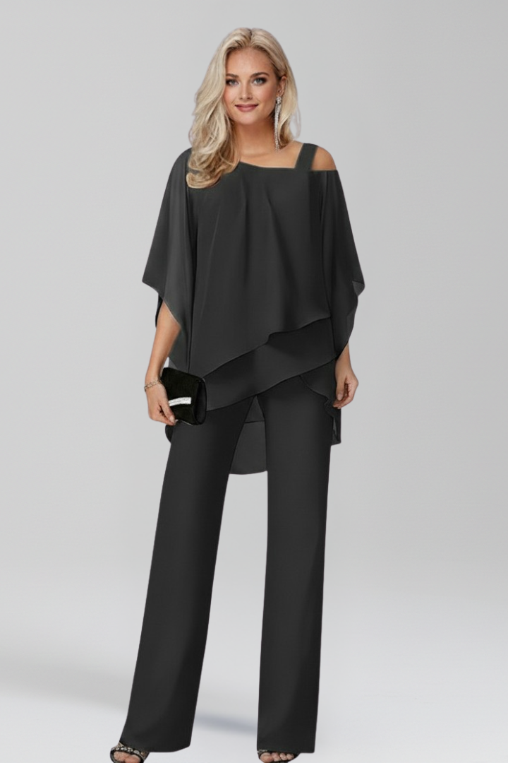 Jana Cold-Shoulder Wide-Leg Jumpsuit