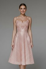 Katharina Spaghetti Strap A-Line Midi Dress