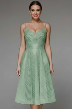 Katharina Spaghetti Strap A-Line Midi Dress