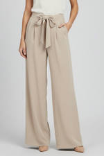 Karin Drawstring Wide-Leg Palazzo Pants