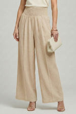 Carolin High-Waist Pleated Palazzo Pants