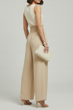 Carolin High-Waist Pleated Palazzo Pants