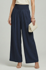 Carolin High-Waist Pleated Palazzo Pants