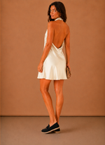 Women’s Satin Halter Mini Dress – Elegant Evening Wear | Areleon