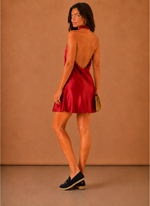 Women’s Satin Halter Mini Dress – Elegant Evening Wear | Areleon