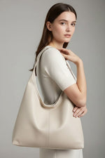 Jacqueline Classic Faux Leather Tote Bag