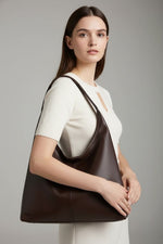 Jacqueline Classic Faux Leather Tote Bag