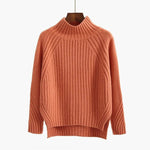 Beatrice Ribbed High-Neck Winter Sweater