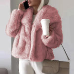 Doris Cozy Short Faux Fur Winter Jacket