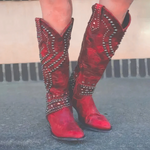 Karla Studded Western High-Heel Boots
