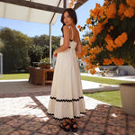 Helga A-Line Maxi Dress with Spaghetti Straps
