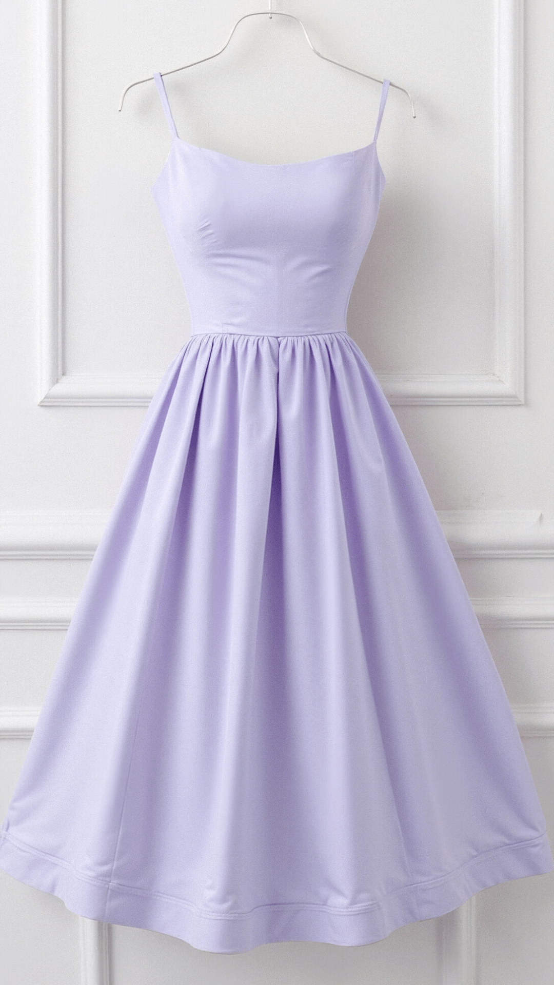 Regine A-Line Midi Dress with Ascot Neckline
