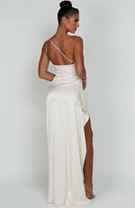 Petra One-Shoulder Slit Maxi Dress