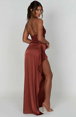 Petra One-Shoulder Slit Maxi Dress