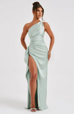Petra One-Shoulder Slit Maxi Dress
