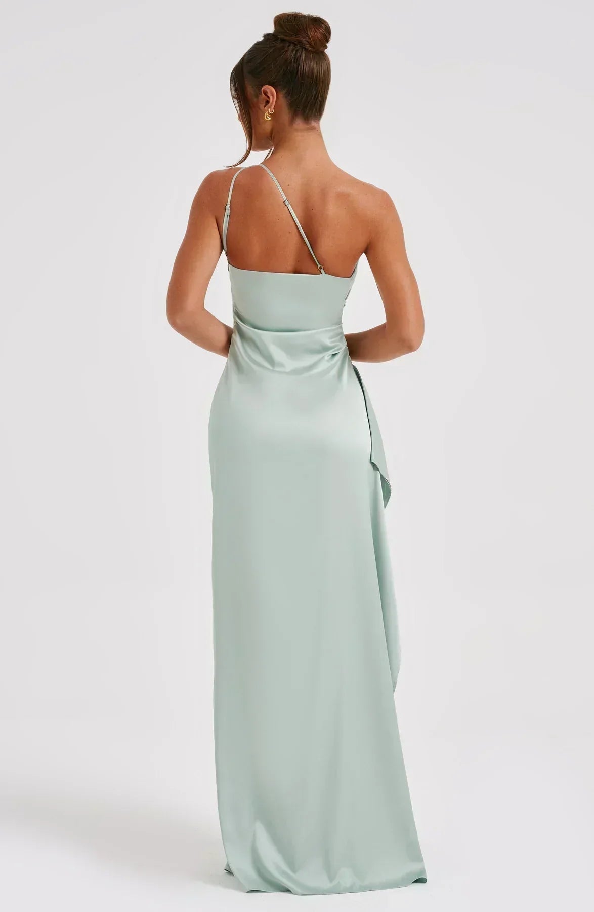 Petra One-Shoulder Slit Maxi Dress