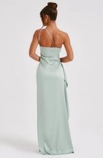 Petra One-Shoulder Slit Maxi Dress