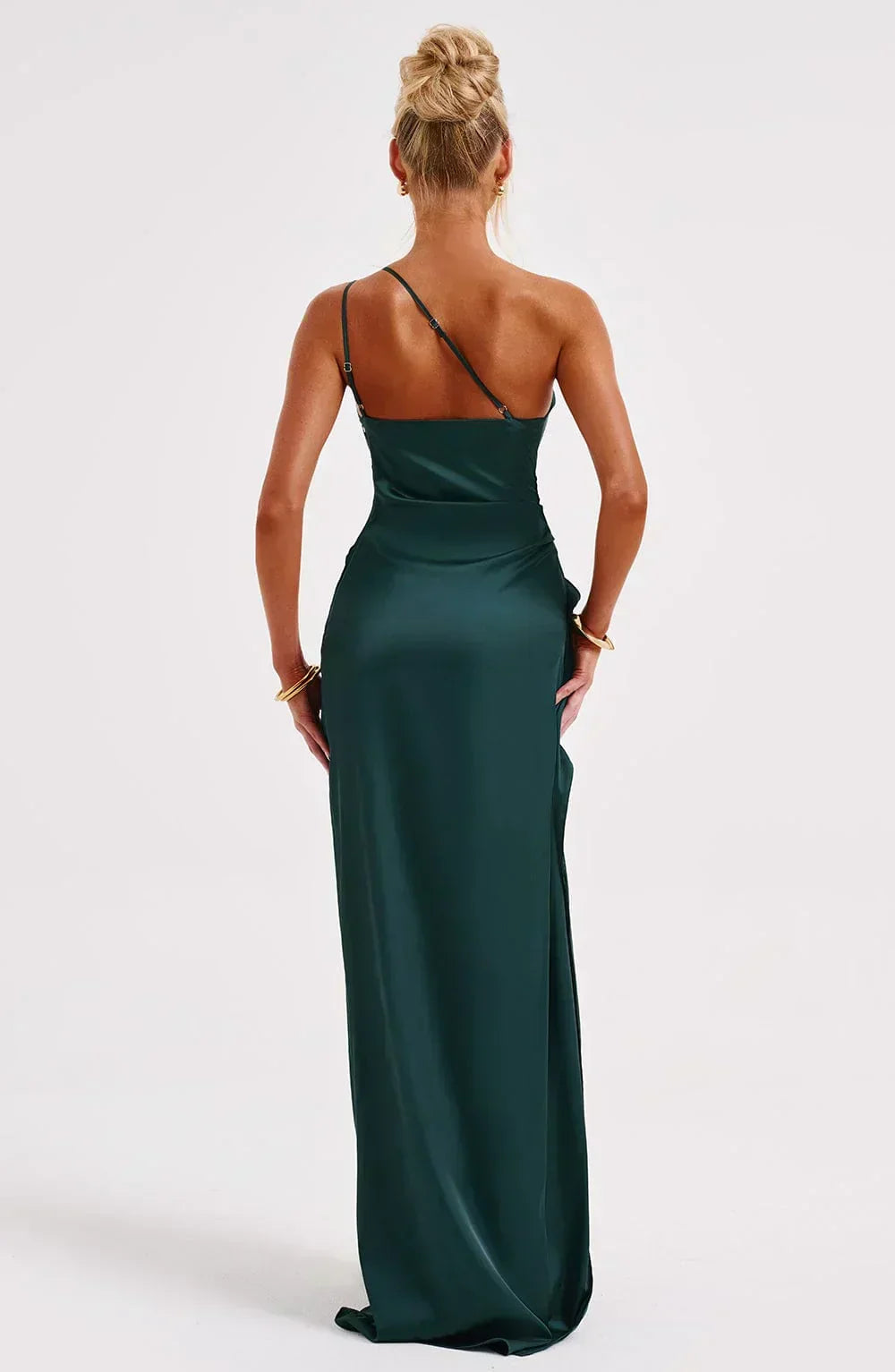Petra One-Shoulder Slit Maxi Dress